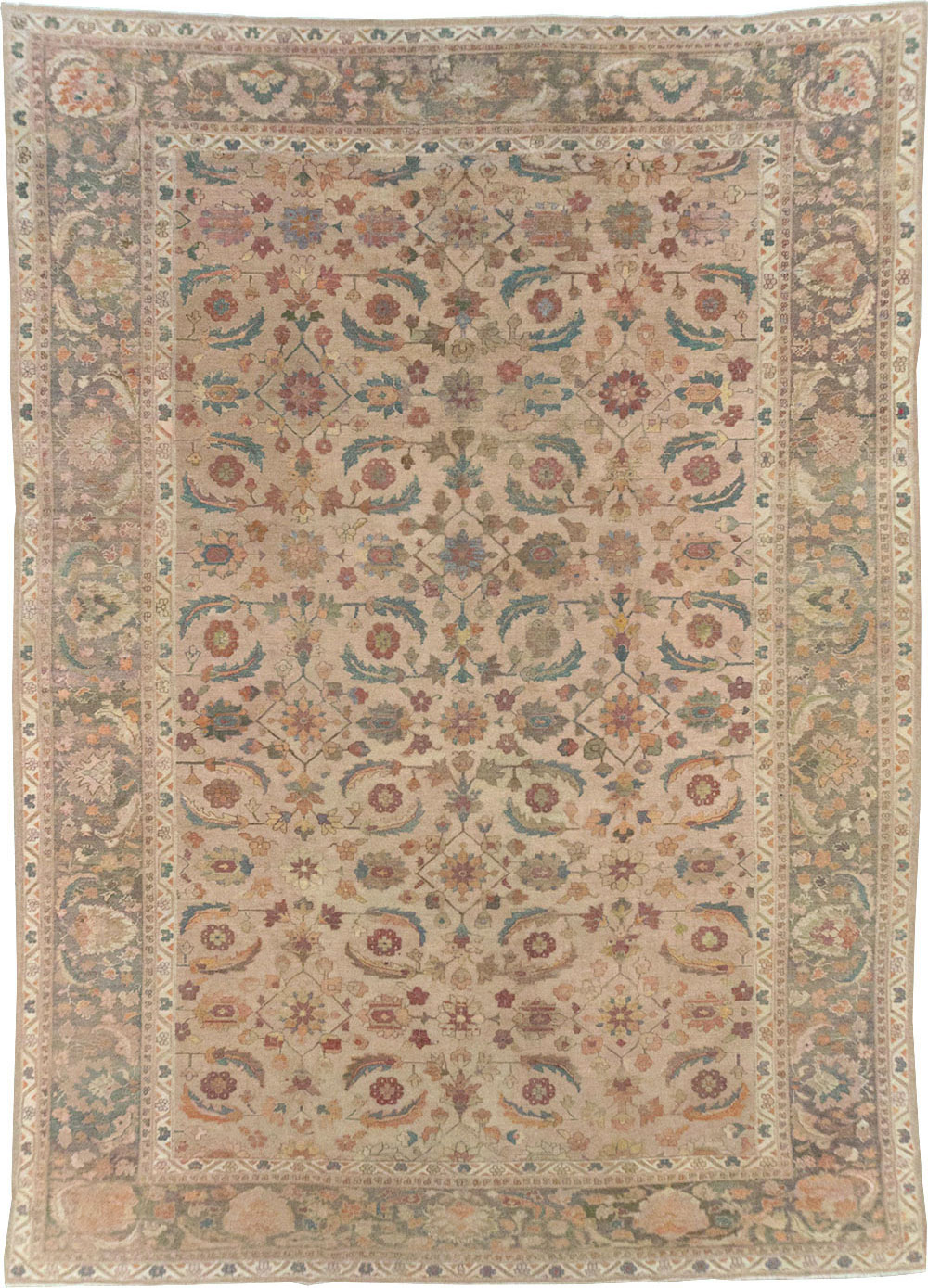 Antique Indian Lahore Large Carpet, No.24155 - Gss