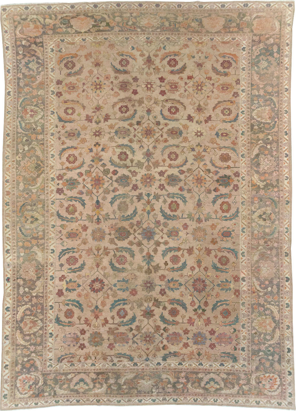 Antique Indian Lahore Large Carpet, No.24155 - Gss