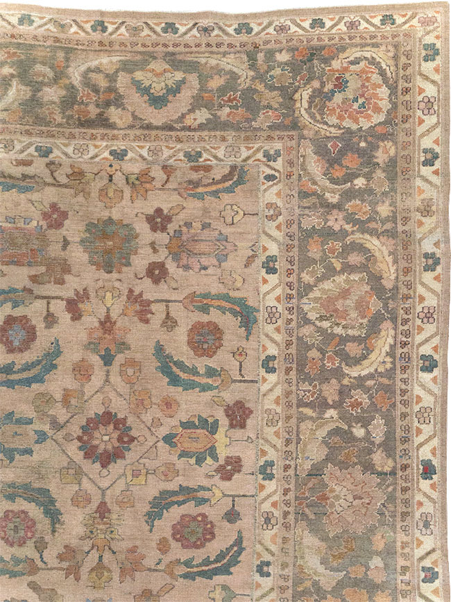Antique Indian Lahore Large Carpet, No.24155 - Gss