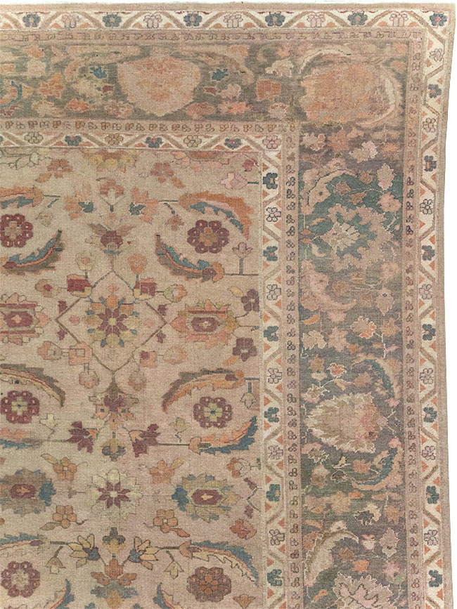 Antique Indian Lahore Large Carpet, No.24155 - Gss