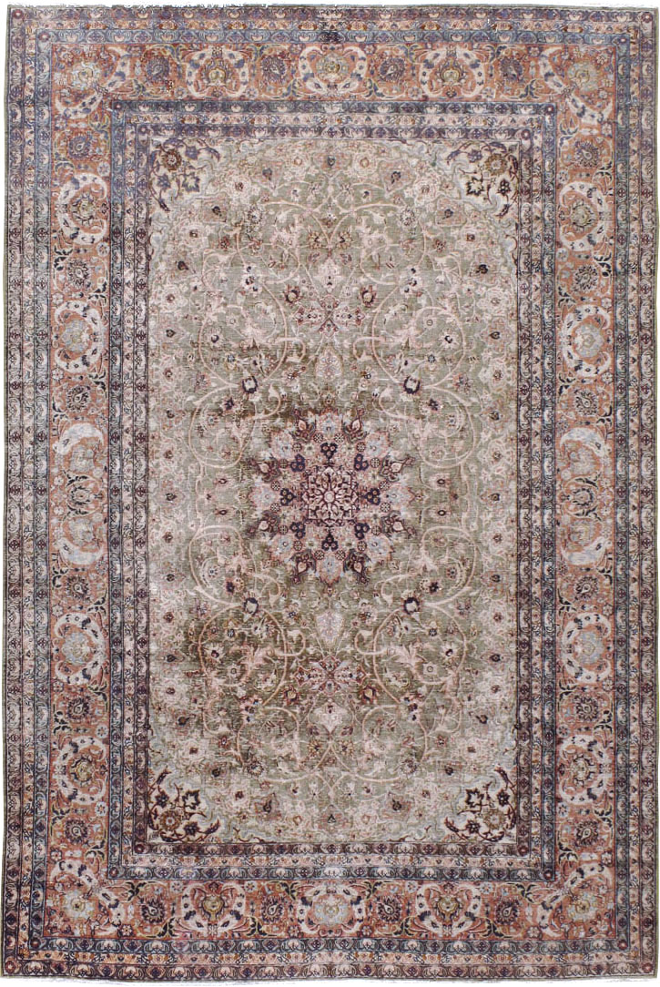 Vintage Indian Lahore Carpet, No.24159 - Gss