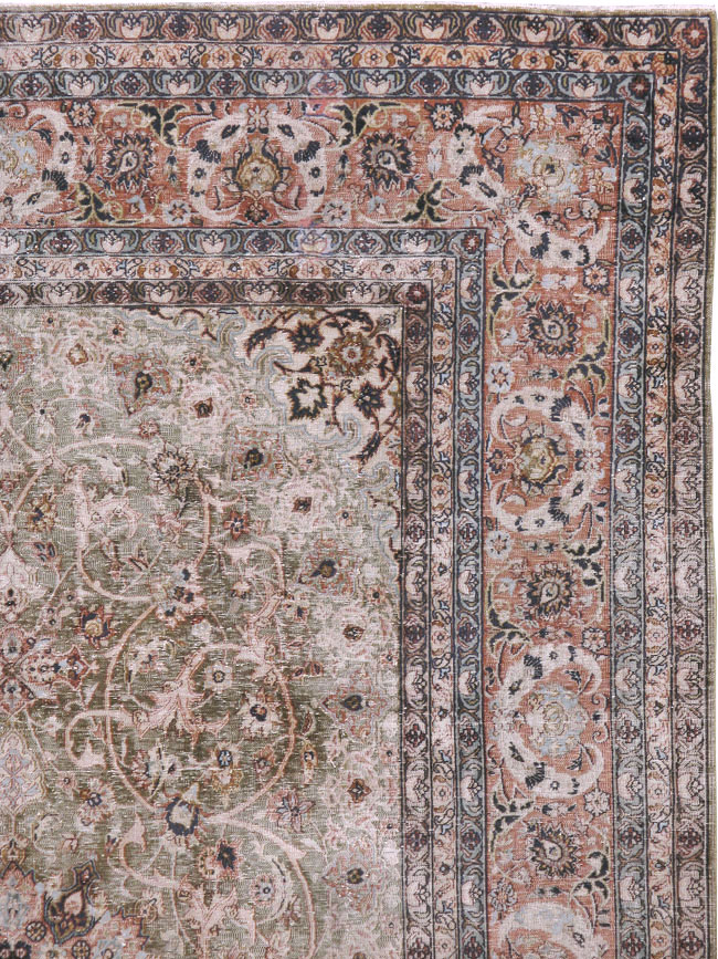 Vintage Indian Lahore Carpet, No.24159 - Gss