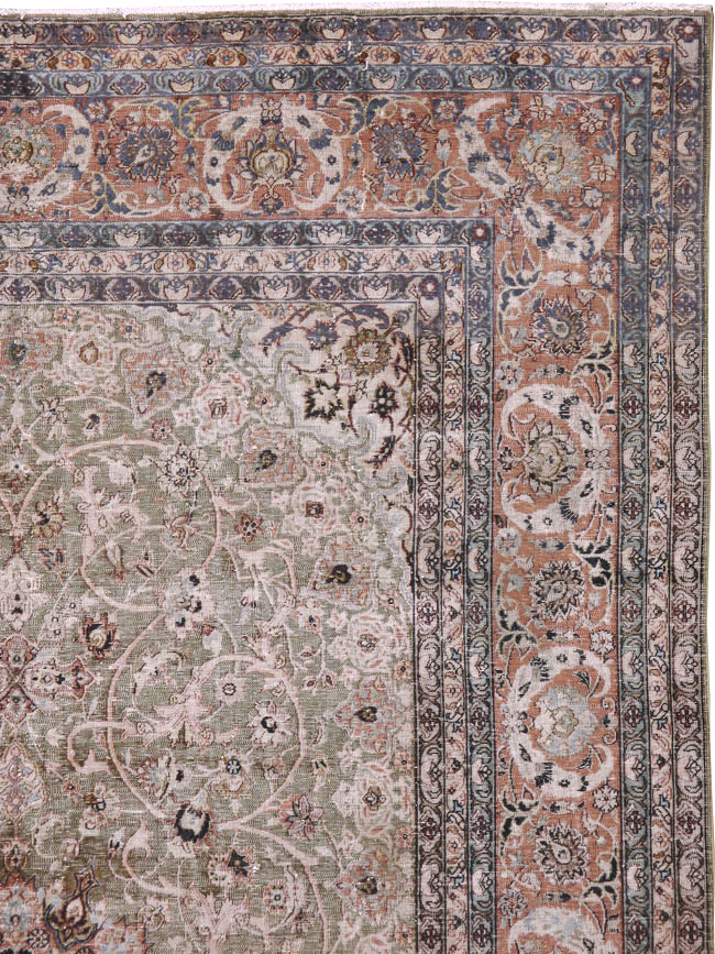 Vintage Indian Lahore Carpet, No.24159 - Gss