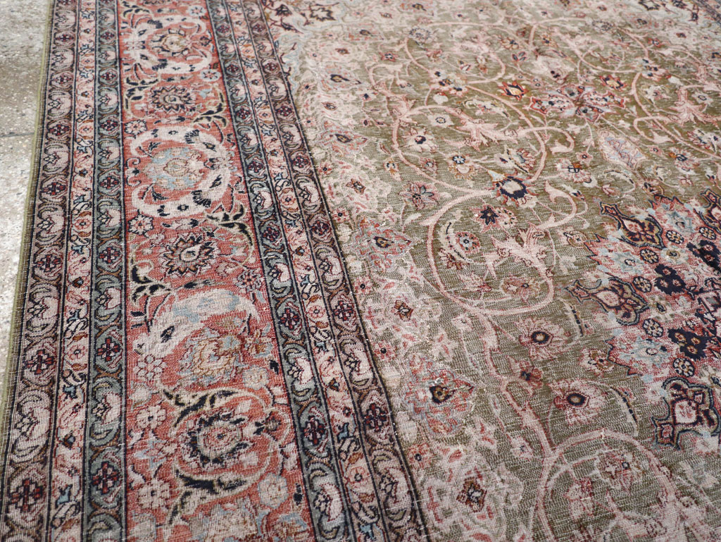 Vintage Indian Lahore Carpet, No.24159 - Gss