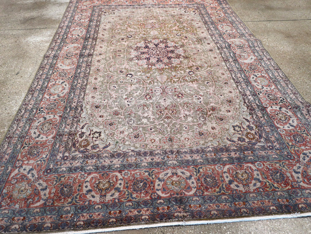 Vintage Indian Lahore Carpet, No.24159 - Gss