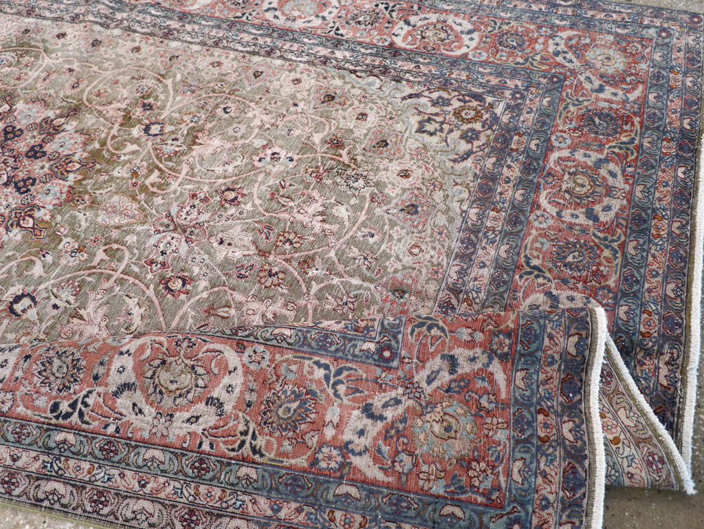 Vintage Indian Lahore Carpet, No.24159 - Gss