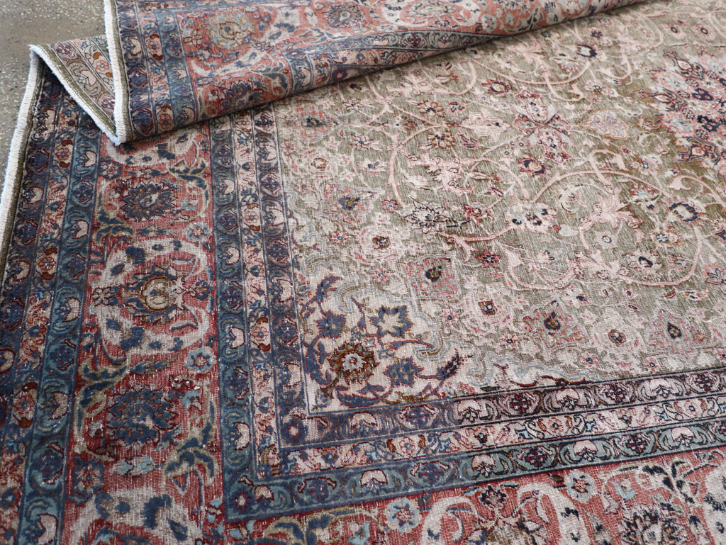 Vintage Indian Lahore Carpet, No.24159 - Gss