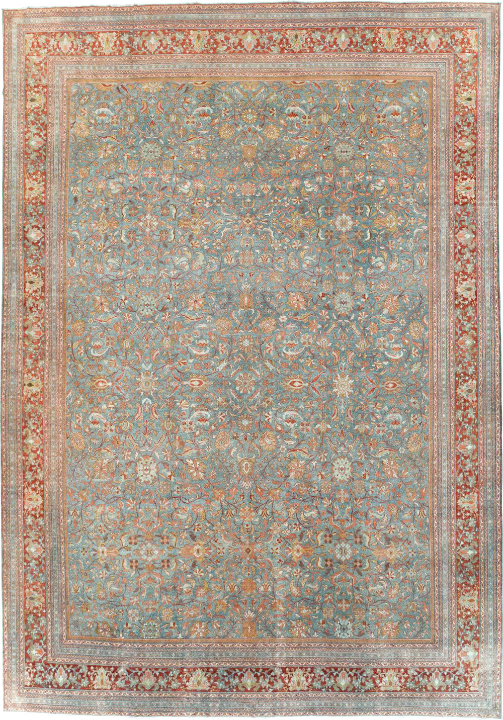 Antique Persian Mahal Oversize Carpet, No.24166 - Gss