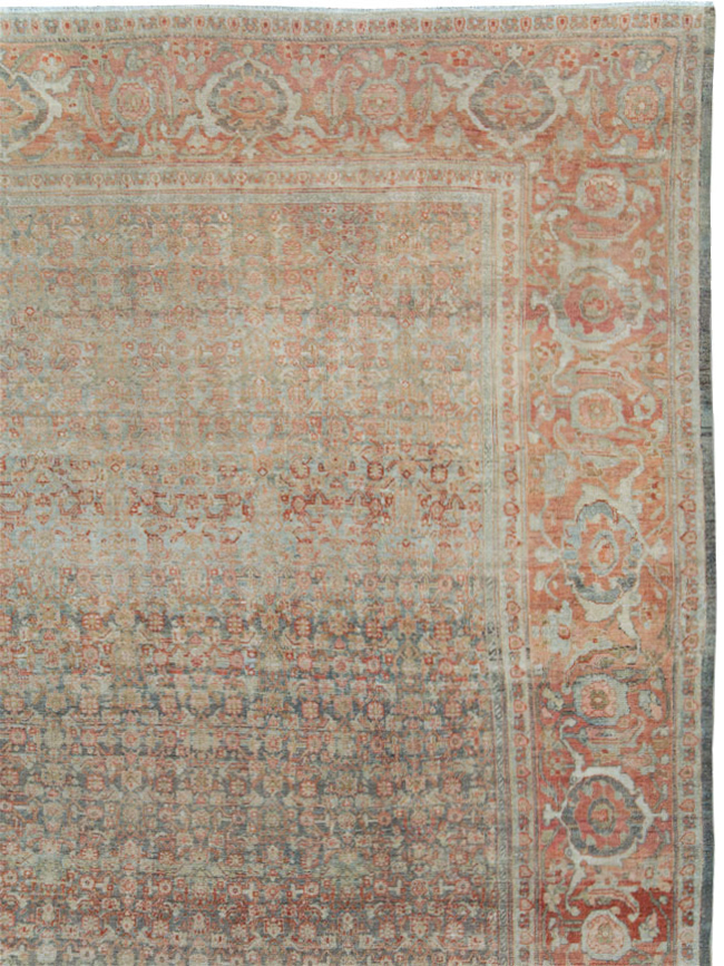 Antique Persian Senneh Malayer Oversize Carpet, No.24173 - Gss