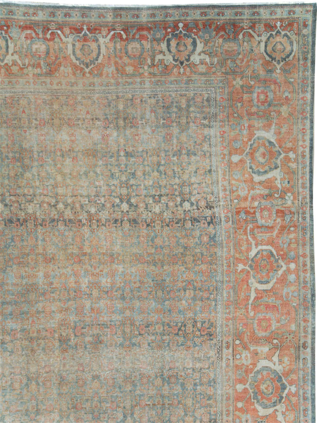 Antique Persian Senneh Malayer Oversize Carpet, No.24173 - Gss