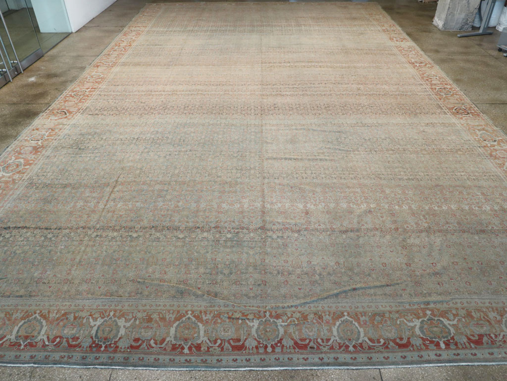 Antique Persian Senneh Malayer Oversize Carpet, No.24173 - Gss