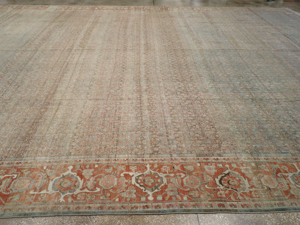 Antique Persian Senneh Malayer Oversize Carpet, No.24173 - Gss