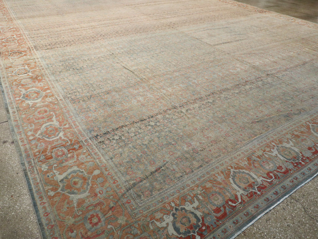 Antique Persian Senneh Malayer Oversize Carpet, No.24173 - Gss