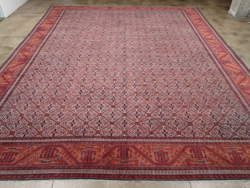 Antique Indian Lahore Oversize Carpet, No.24177 - Gss