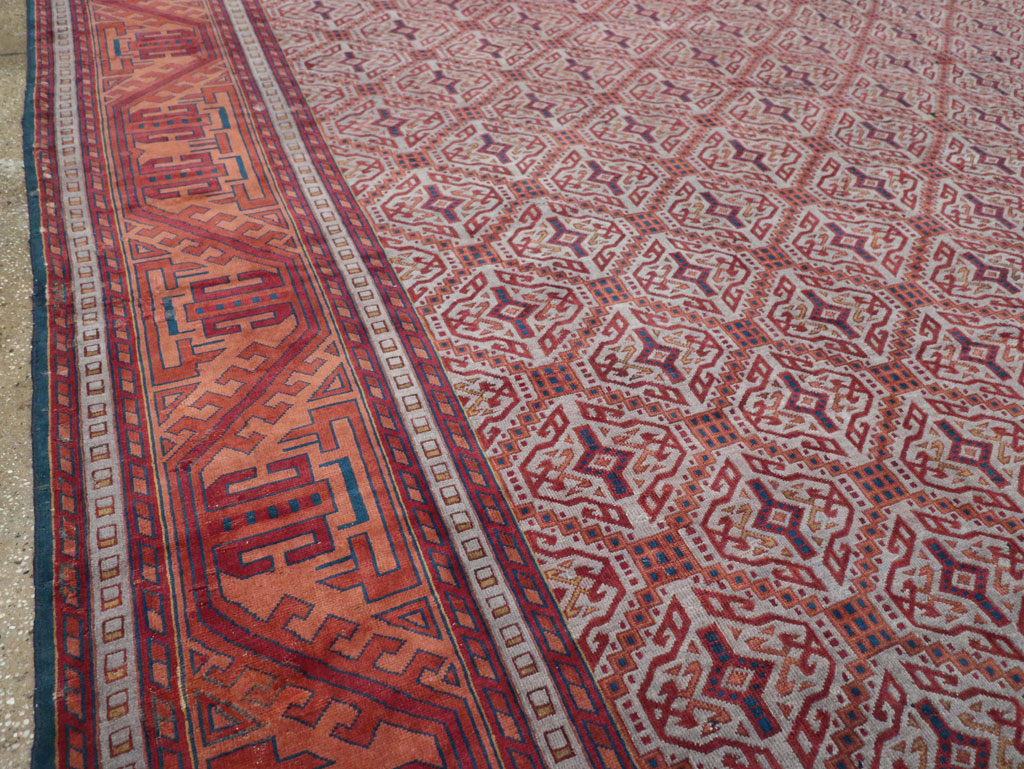 Antique Indian Lahore Oversize Carpet, No.24177 - Gss