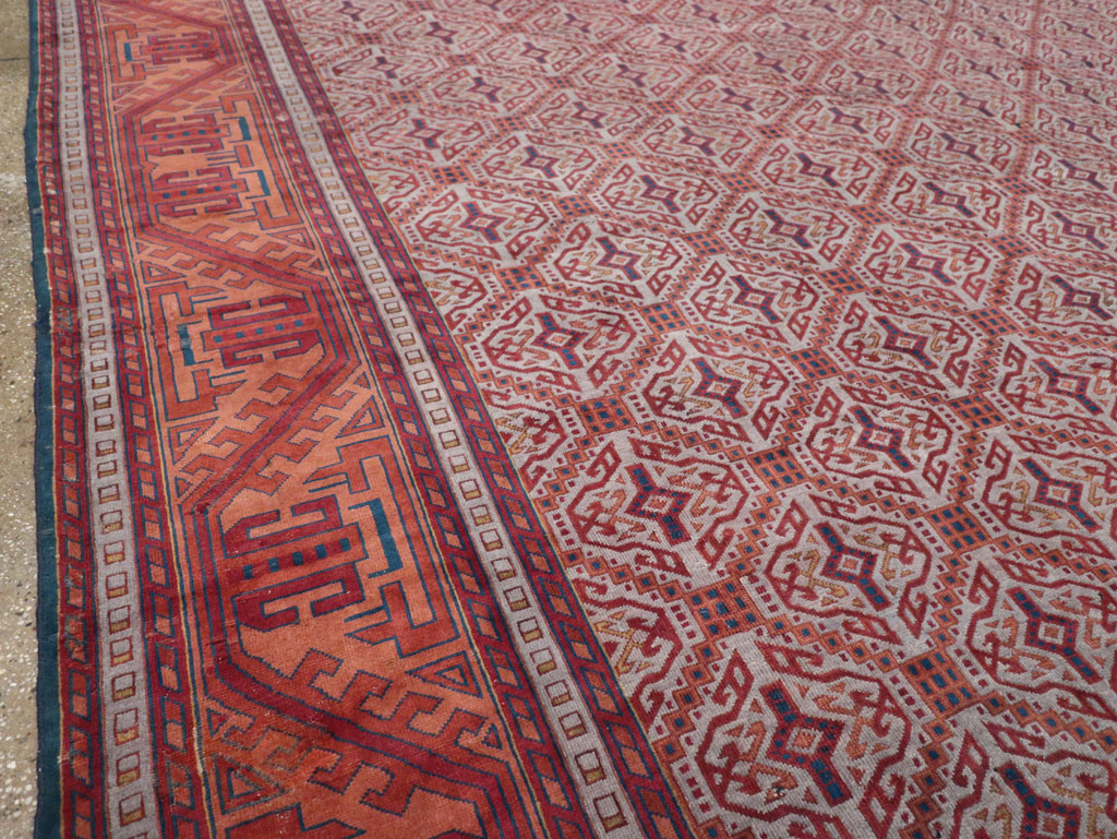 Antique Indian Lahore Oversize Carpet, No.24177 - Gss