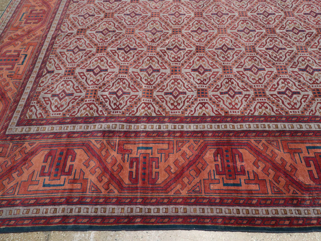 Antique Indian Lahore Oversize Carpet, No.24177 - Gss