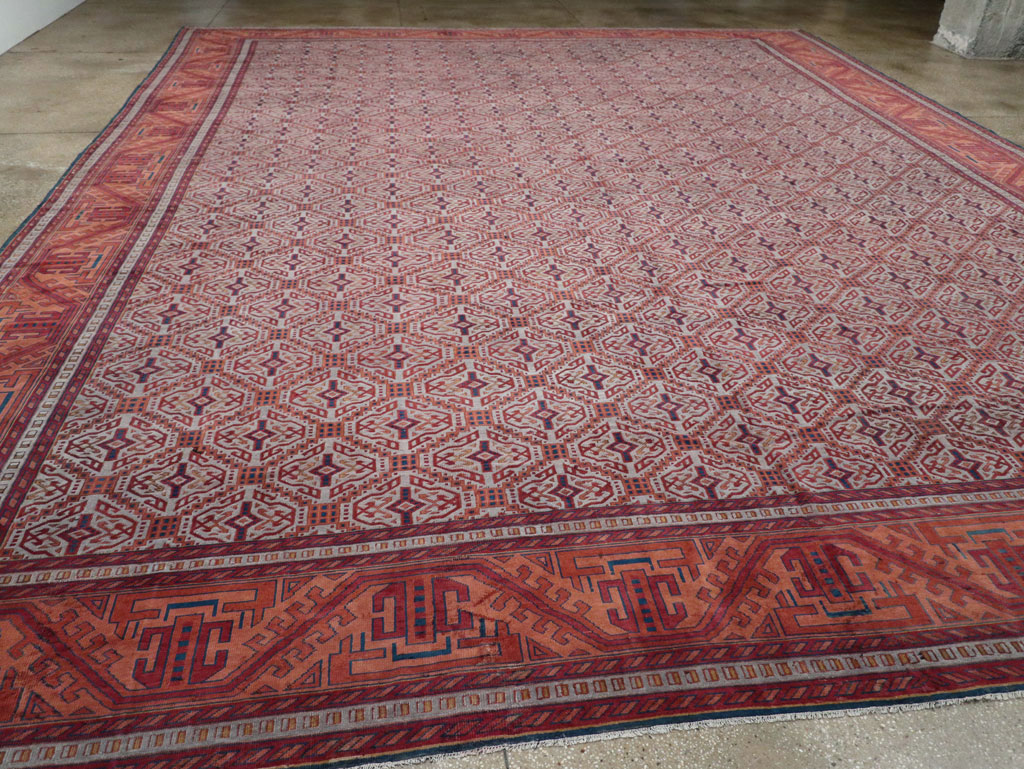 Antique Indian Lahore Oversize Carpet, No.24177 - Gss