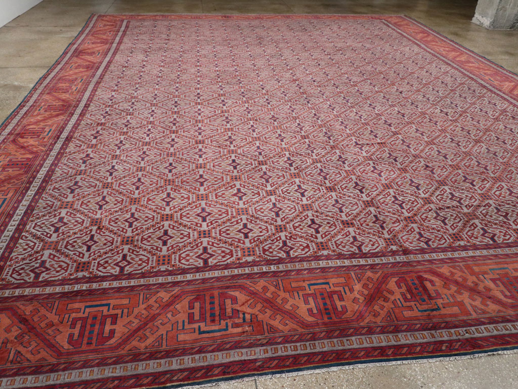 Antique Indian Lahore Oversize Carpet, No.24177 - Gss