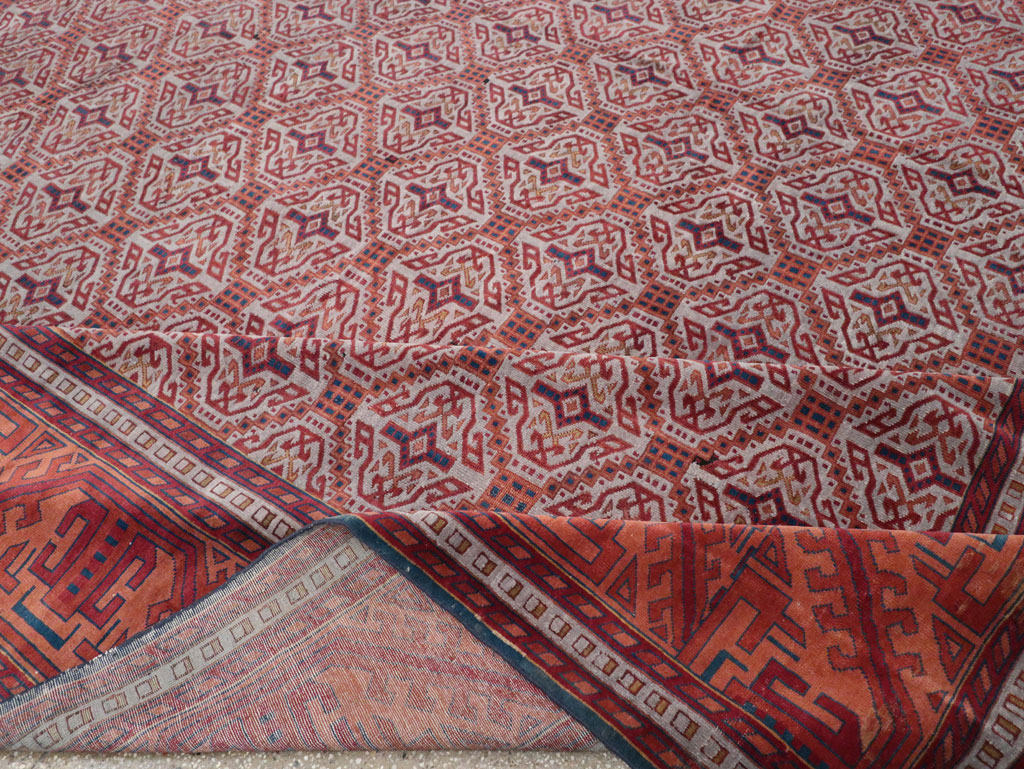 Antique Indian Lahore Oversize Carpet, No.24177 - Gss