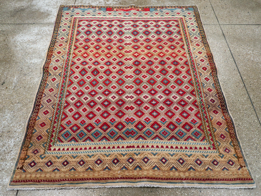 Vintage Persian Kashan Rug, No.24191 - Gss