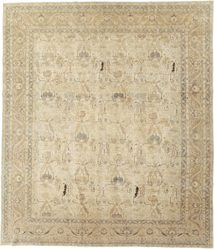 Antique Persian Tabriz Carpet, No.24192 - Gss