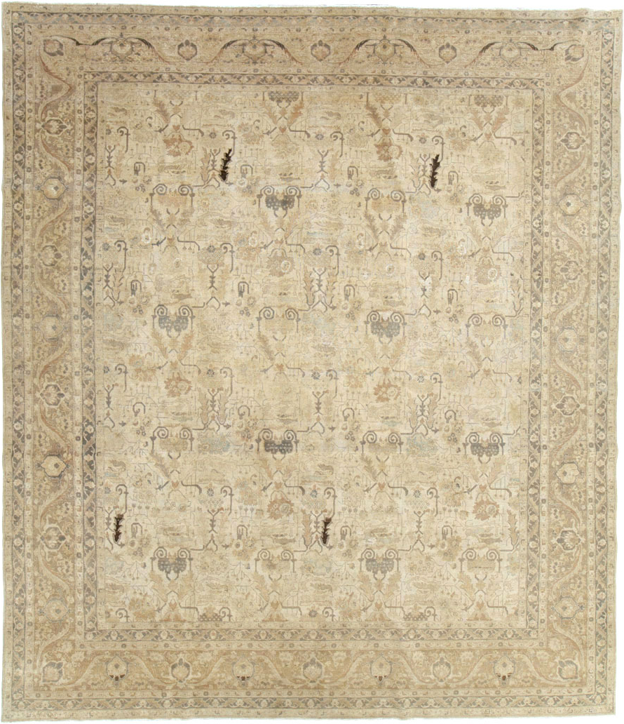 Antique Persian Tabriz Carpet, No.24192 - Gss