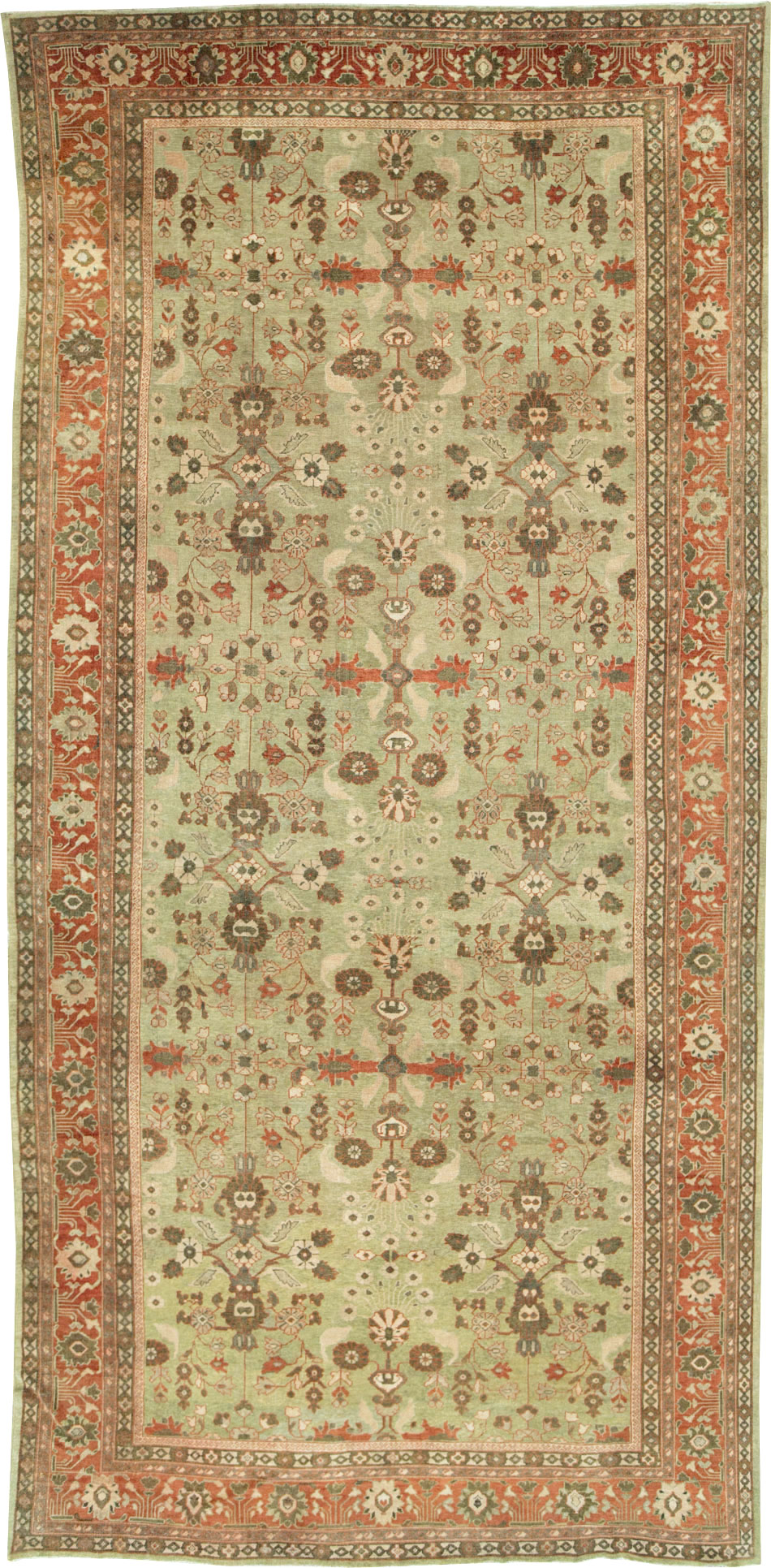 Antique Persian Mahal Oversize Carpet, No.24196 - Gss