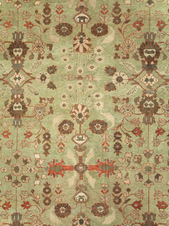 Antique Persian Mahal Oversize Carpet, No.24196 - Gss