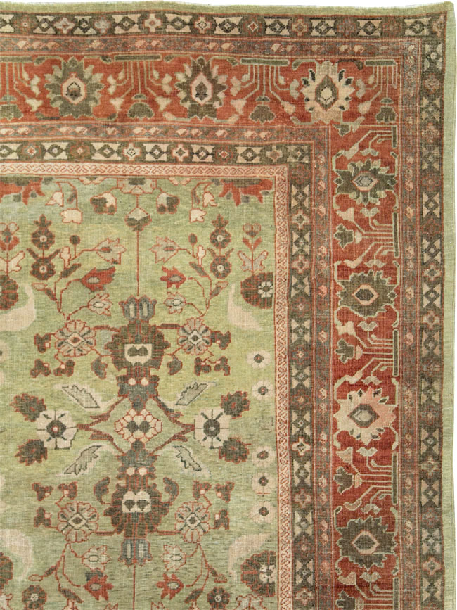 Antique Persian Mahal Oversize Carpet, No.24196 - Gss