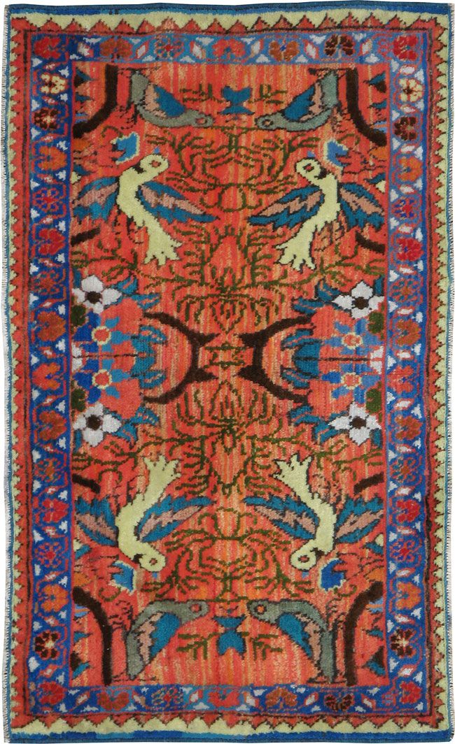 Vintage Persian Tabriz Pictorial Rug (Pair: 1 of 2), No.24198 - Gss