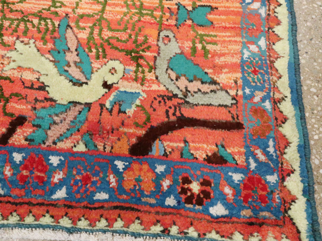 Vintage Persian Tabriz Pictorial Rug (Pair: 1 of 2), No.24198 - Gss