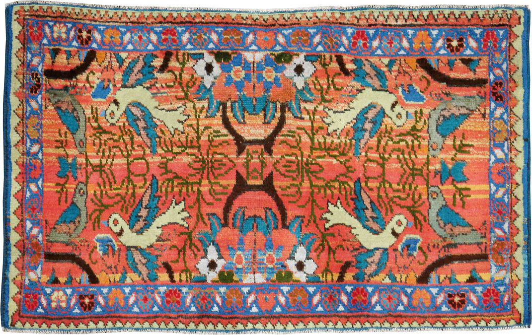 Vintage Persian Tabriz Pictorial Rug (Pair: 2 of 2), No.24199 - Gss