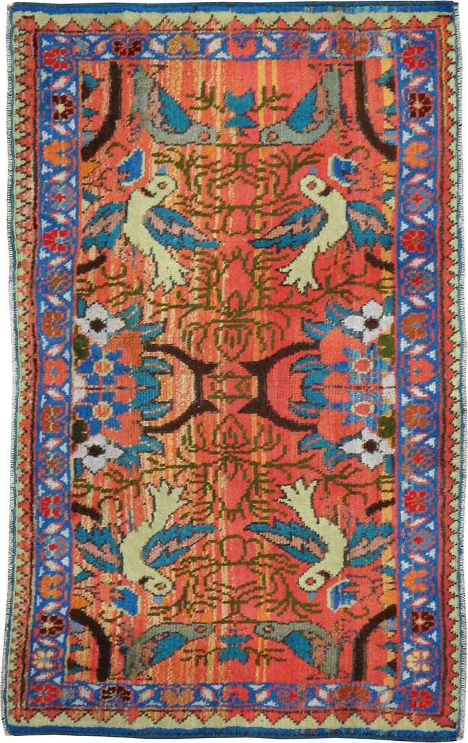 Vintage Persian Tabriz Pictorial Rug (Pair: 2 of 2), No.24199 - Gss