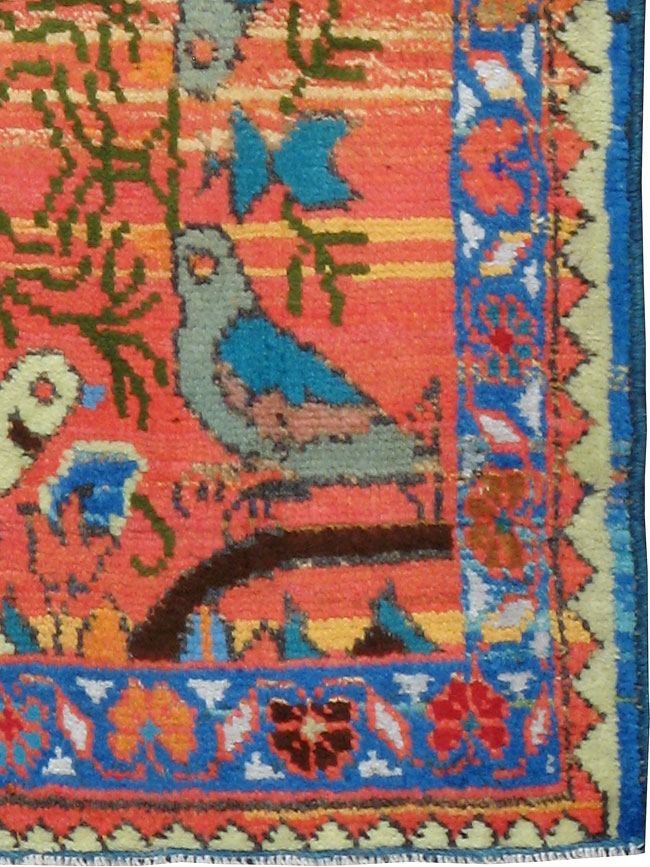 Vintage Persian Tabriz Pictorial Rug (Pair: 2 of 2), No.24199 - Gss