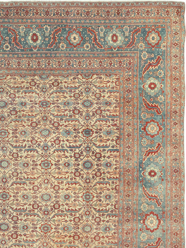 Antique Persian Senneh Tabriz Oversize Carpet, No.24205 - Gss
