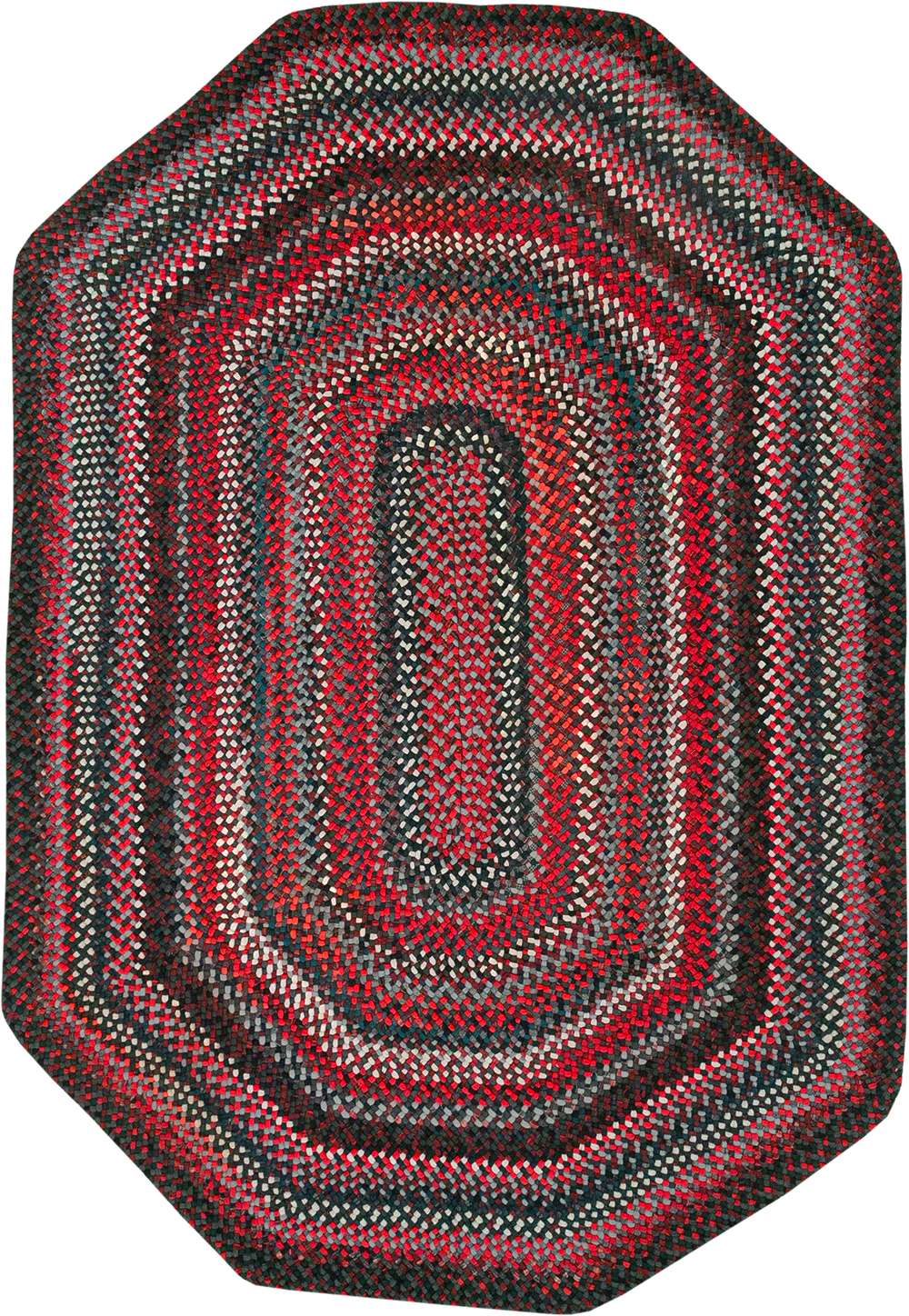 Vintage American Braid Rug, No.24209 - Gss