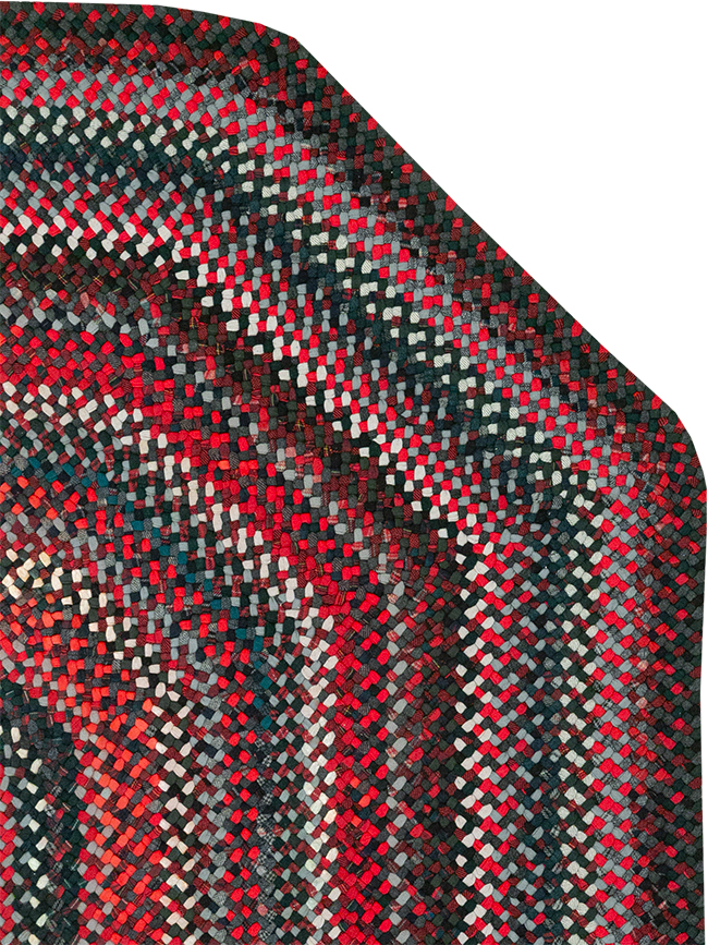 Vintage American Braid Rug, No.24209 - Gss