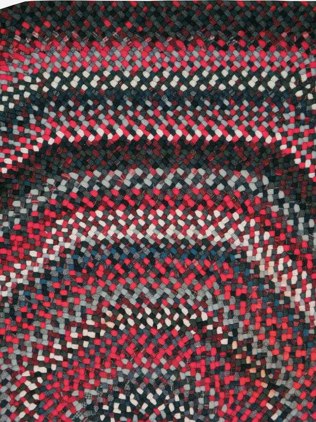 Vintage American Braid Rug, No.24209 - Gss