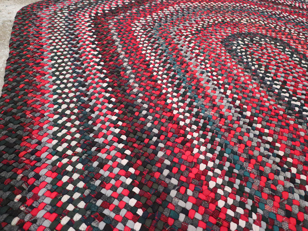 Vintage American Braid Rug, No.24209 - Gss