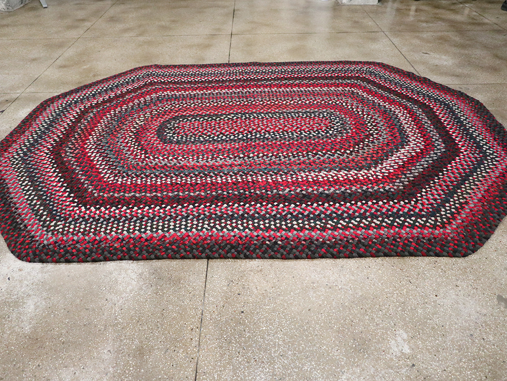 Vintage American Braid Rug, No.24209 - Gss