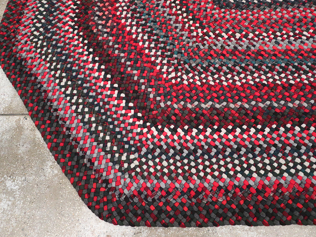 Vintage American Braid Rug, No.24209 - Gss