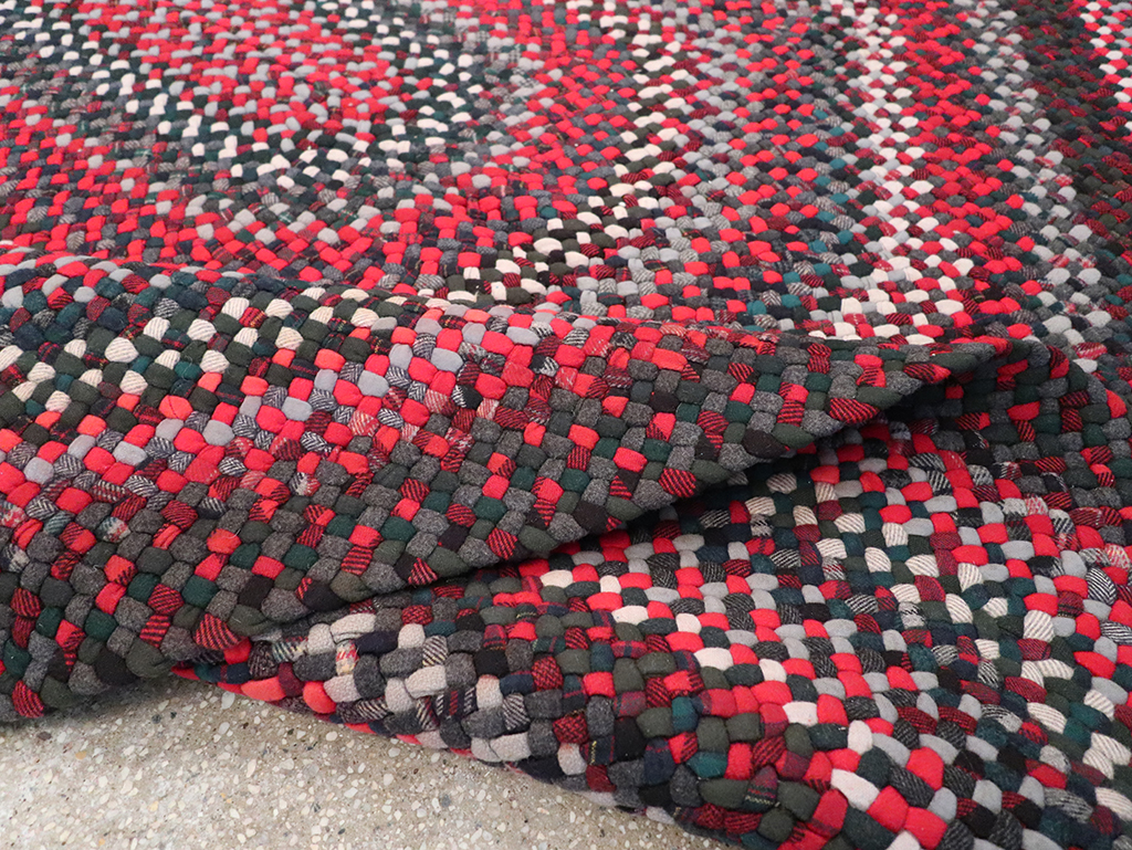 Vintage American Braid Rug, No.24209 - Gss