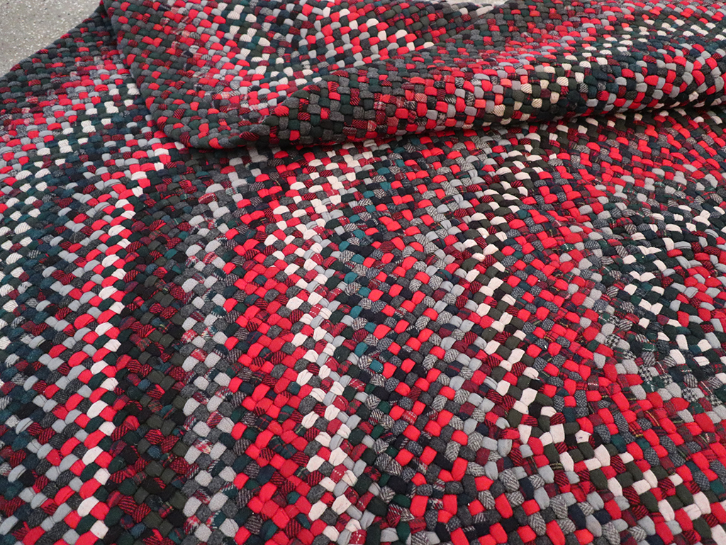 Vintage American Braid Rug, No.24209 - Gss