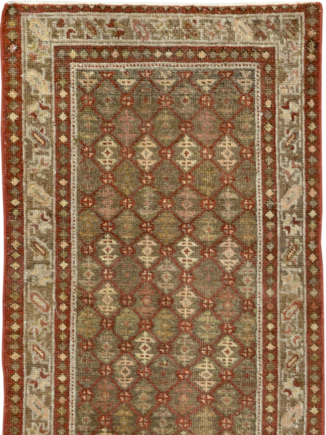 Antique Persian Malayer Runner, No.24214 - Gss