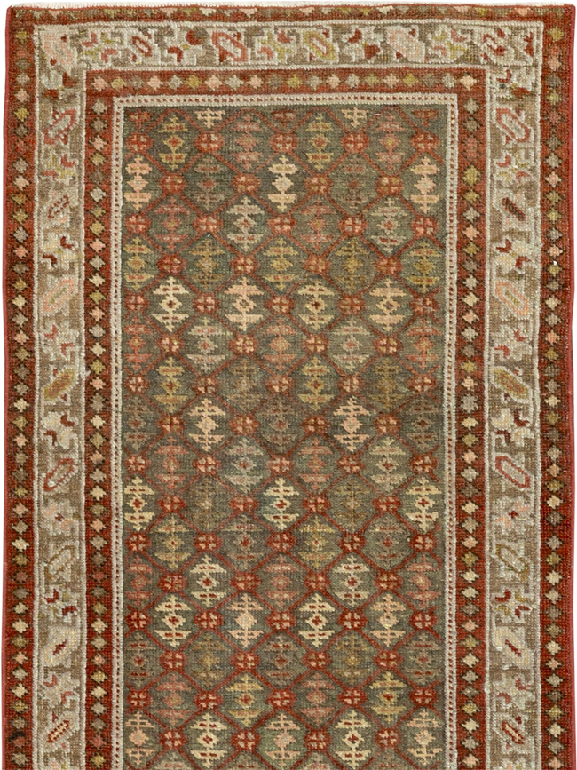 Antique Persian Malayer Runner, No.24214 - Gss