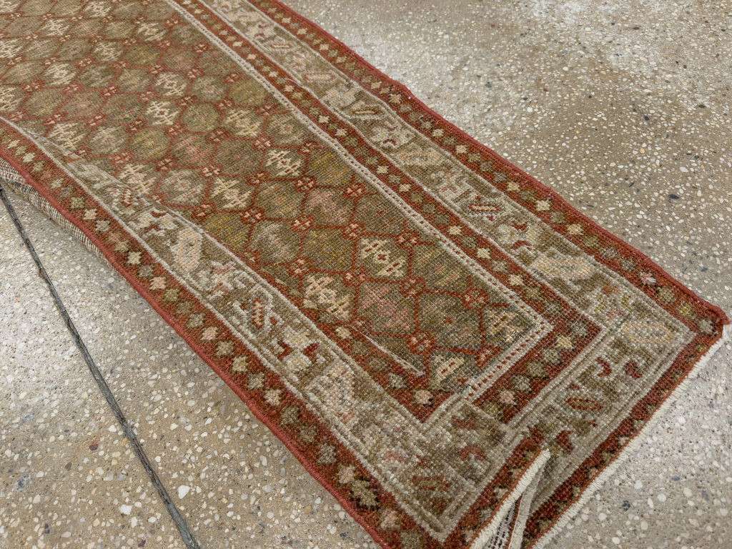 Antique Persian Malayer Runner, No.24214 - Gss