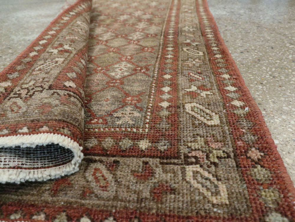 Vintage Persian Malayer Runner, No.24214 - Gss