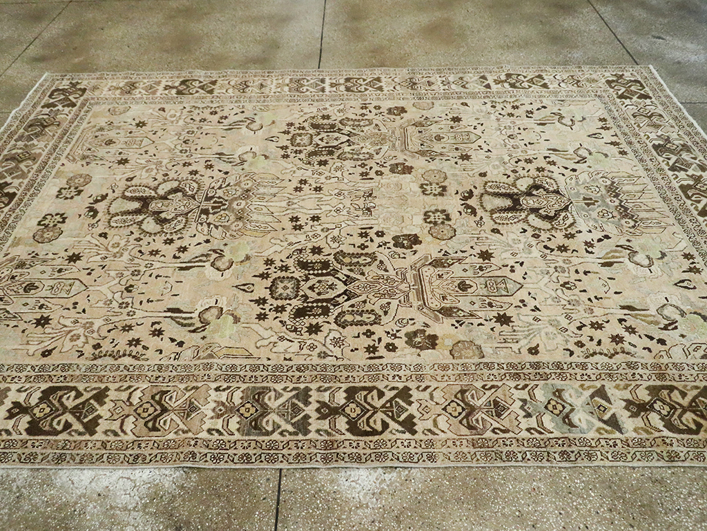Antique Persian Tabriz Carpet, No.24216 - Gss