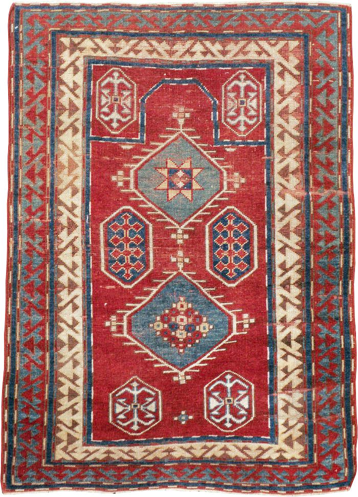 Antique Caucasian Kazak Rug, No.24221 - Gss